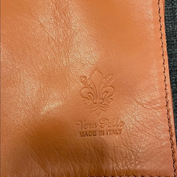 Orange Leather Crossbody Bag - Picture 2 of 7